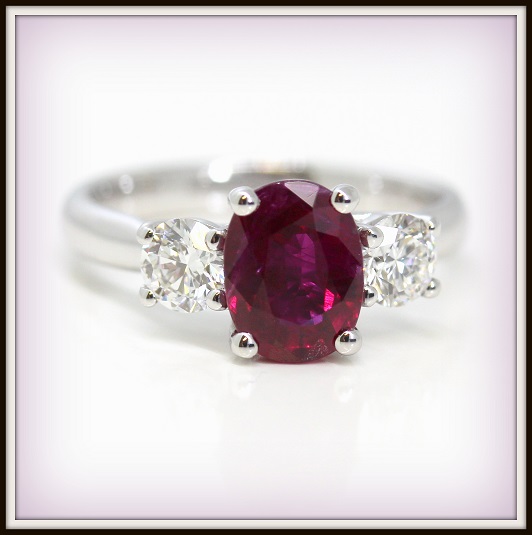 Diamond and Ruby Custom Ring Torres Jewel co Melbourne 2