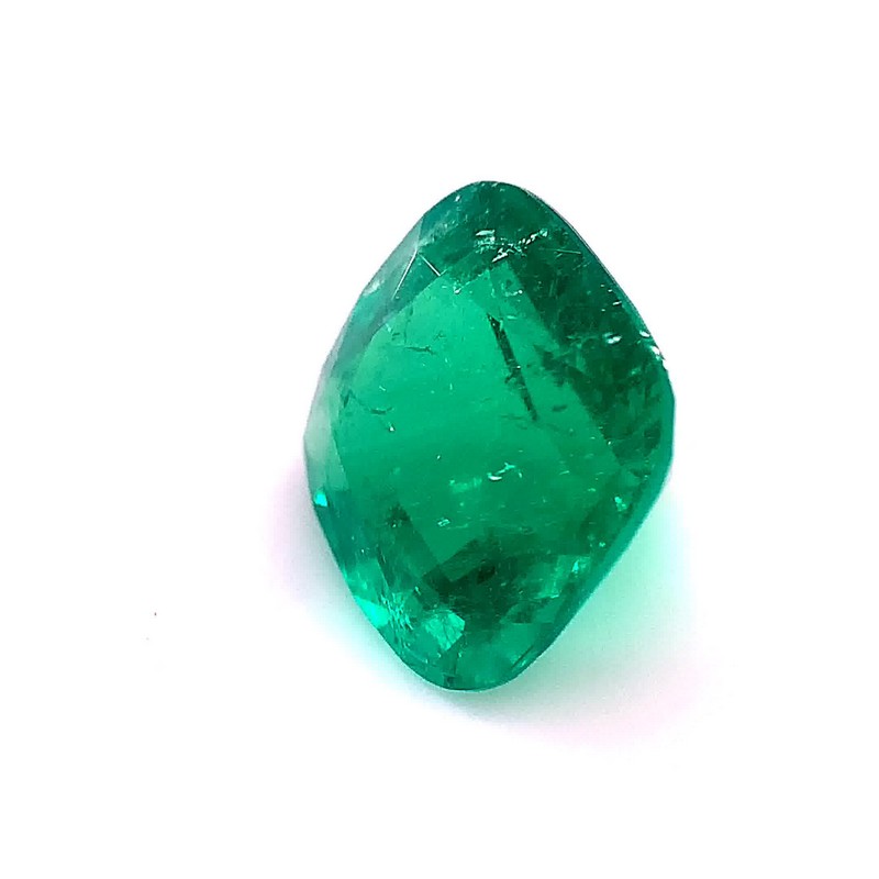 4.06ct Cushion Emerald. 10.20x10.10x7.15 Torres Jewel Co.